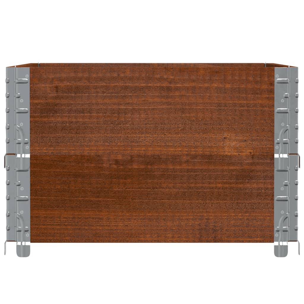 Palletopzetranden 2 st 80x60 cm massief grenenhout bruin is nu te koop bij PeponiXL, paradijselijk wonen!