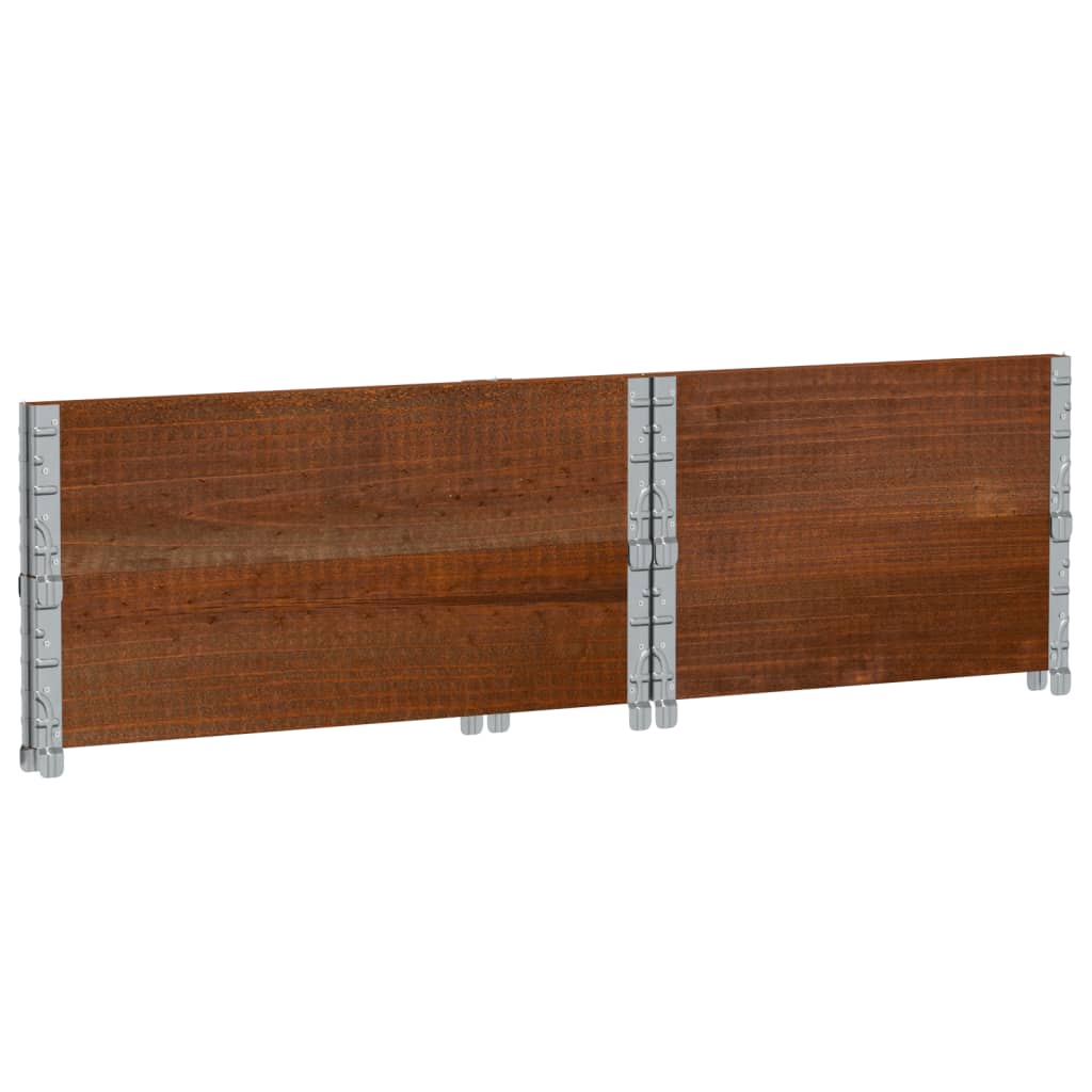 Palletopzetranden 2 st 80x60 cm massief grenenhout bruin is nu te koop bij PeponiXL, paradijselijk wonen!