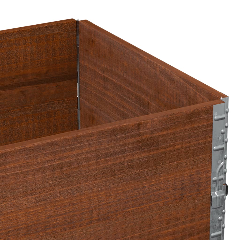 Palletopzetranden 2 st 80x60 cm massief grenenhout bruin is nu te koop bij PeponiXL, paradijselijk wonen!