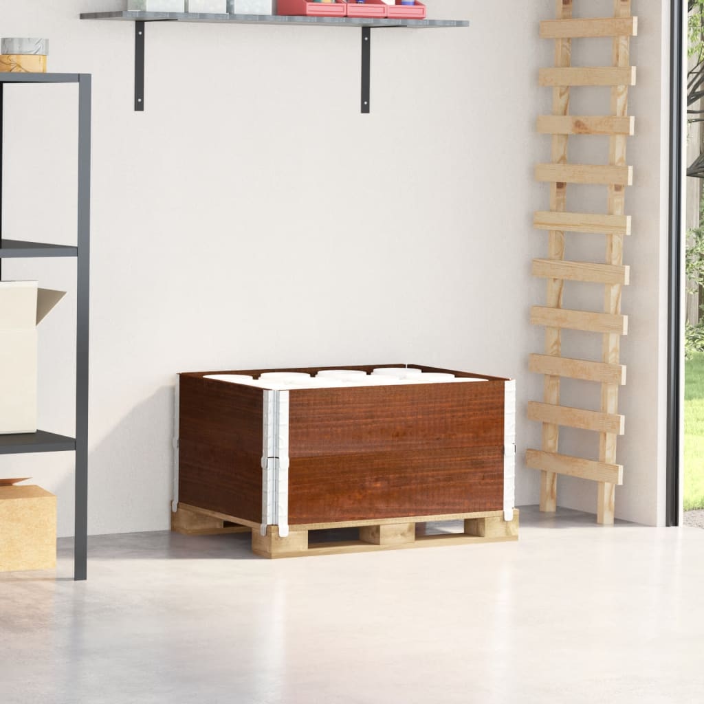 Palletopzetranden 2 st 80x60 cm massief grenenhout bruin is nu te koop bij PeponiXL, paradijselijk wonen!