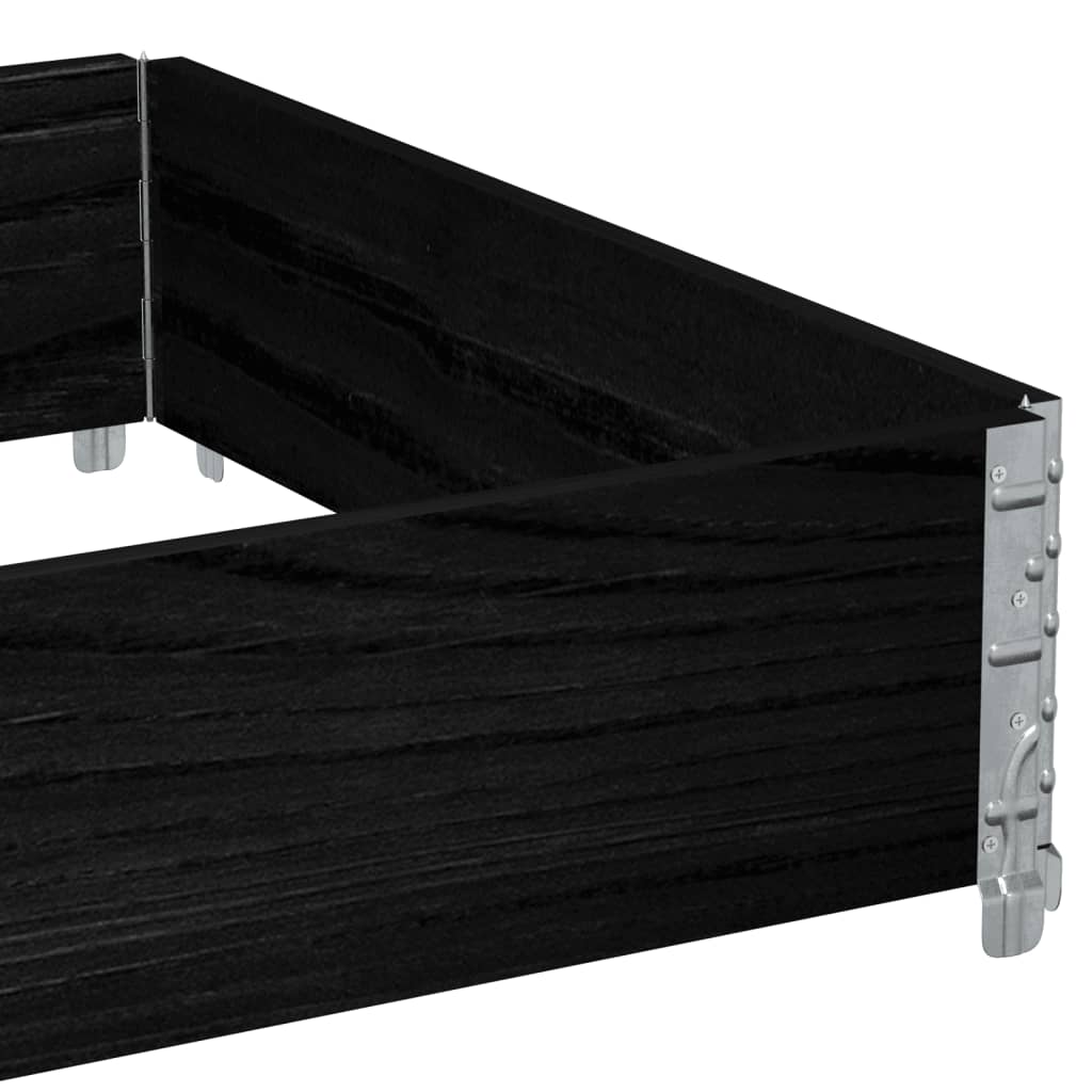 Palletopzetrand 120x80 cm massief grenenhout zwart is nu te koop bij PeponiXL, paradijselijk wonen!