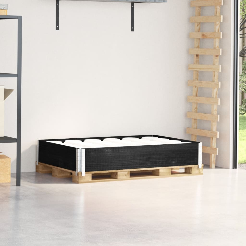 Palletopzetrand 120x80 cm massief grenenhout zwart is nu te koop bij PeponiXL, paradijselijk wonen!