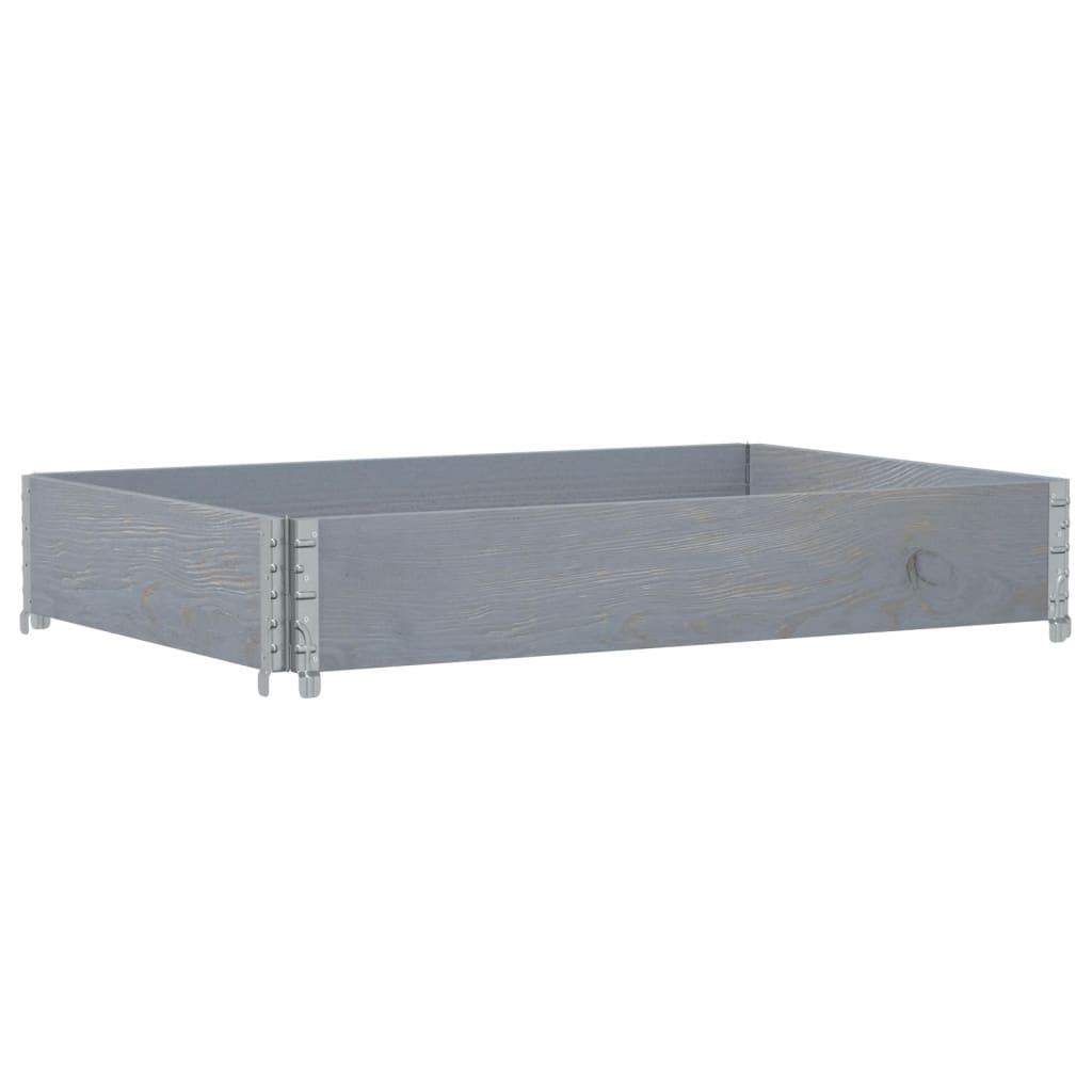 Palletopzetrand 120x80 cm massief grenenhout grijs is nu te koop bij PeponiXL, paradijselijk wonen!