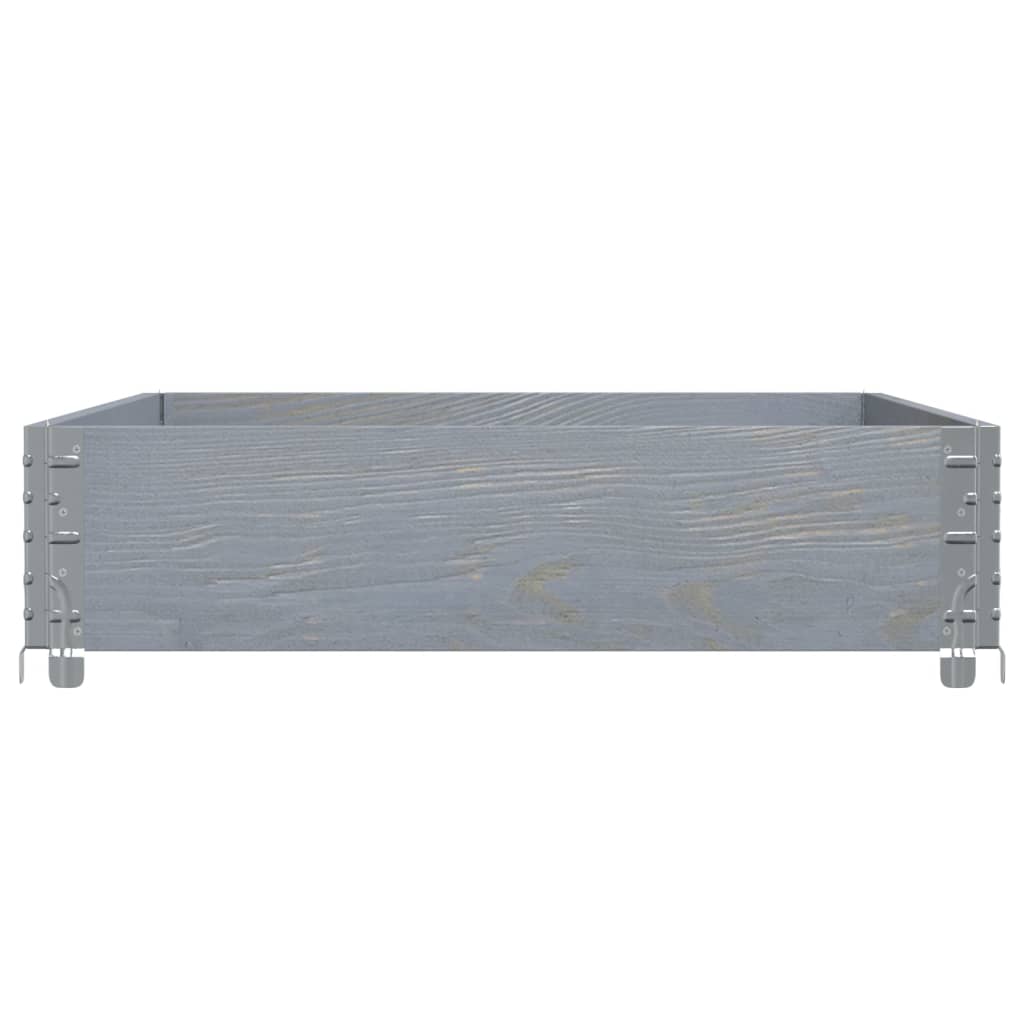 Palletopzetrand 120x80 cm massief grenenhout grijs is nu te koop bij PeponiXL, paradijselijk wonen!