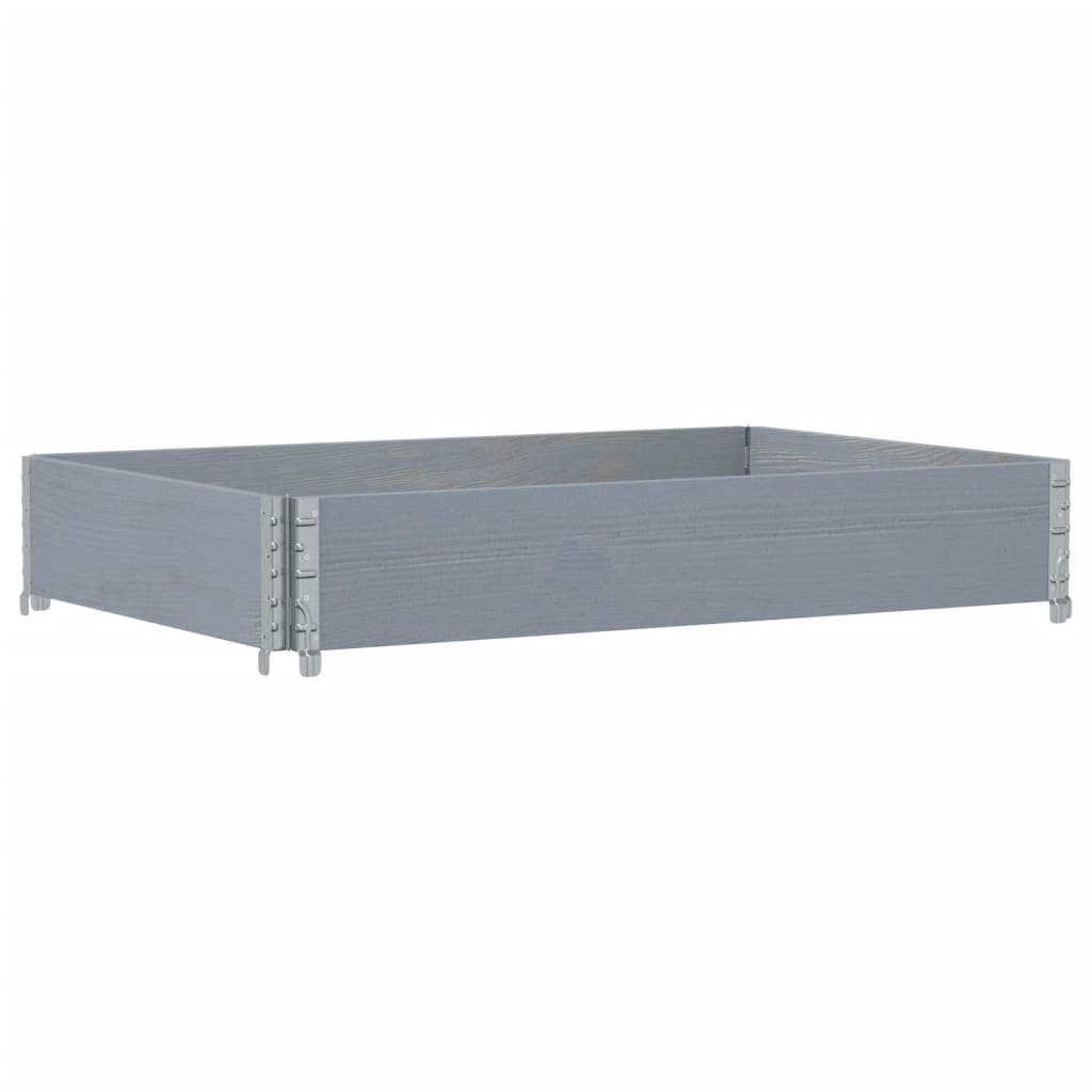 Palletopzetrand 120x80 cm massief grenenhout grijs is nu te koop bij PeponiXL, paradijselijk wonen!