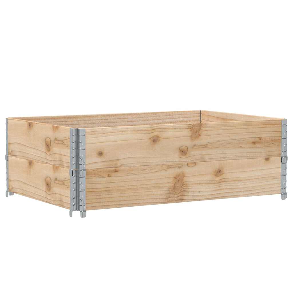 Palletopzetranden 2 st 120x80 cm massief grenenhout is nu te koop bij PeponiXL, paradijselijk wonen!