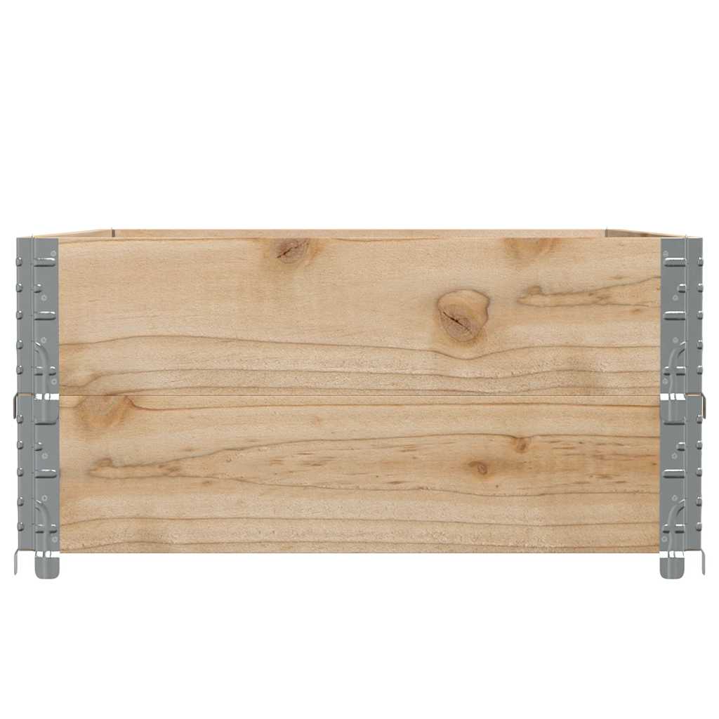 Palletopzetranden 2 st 120x80 cm massief grenenhout is nu te koop bij PeponiXL, paradijselijk wonen!