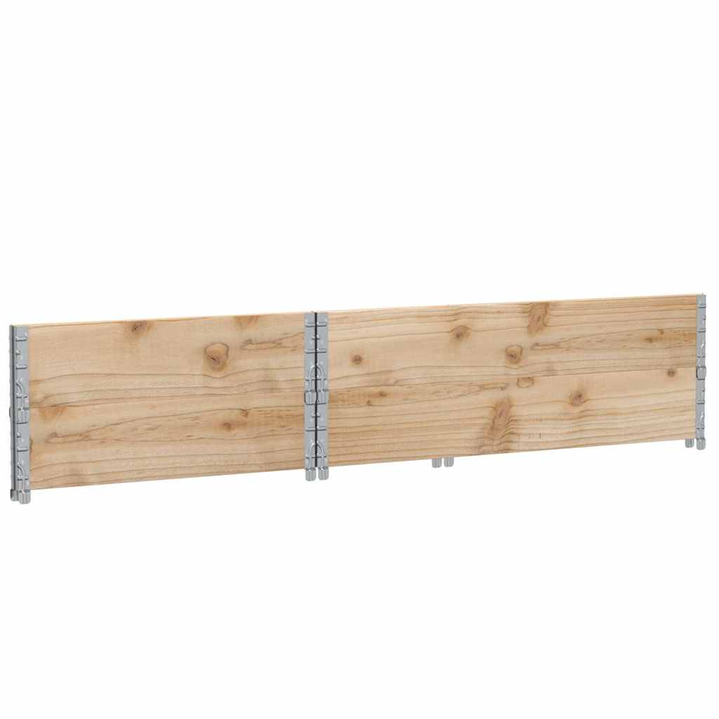 Palletopzetranden 2 st 120x80 cm massief grenenhout is nu te koop bij PeponiXL, paradijselijk wonen!