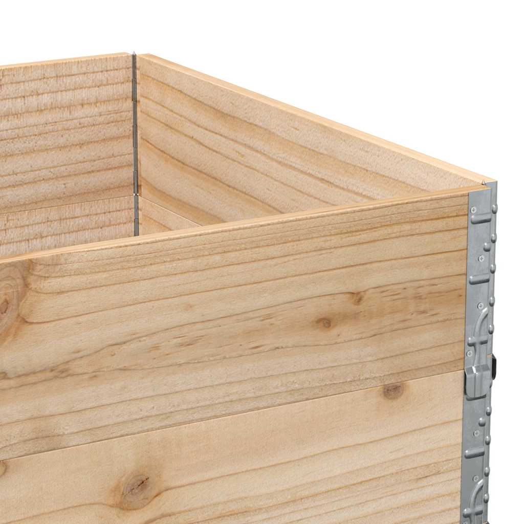 Palletopzetranden 2 st 120x80 cm massief grenenhout is nu te koop bij PeponiXL, paradijselijk wonen!