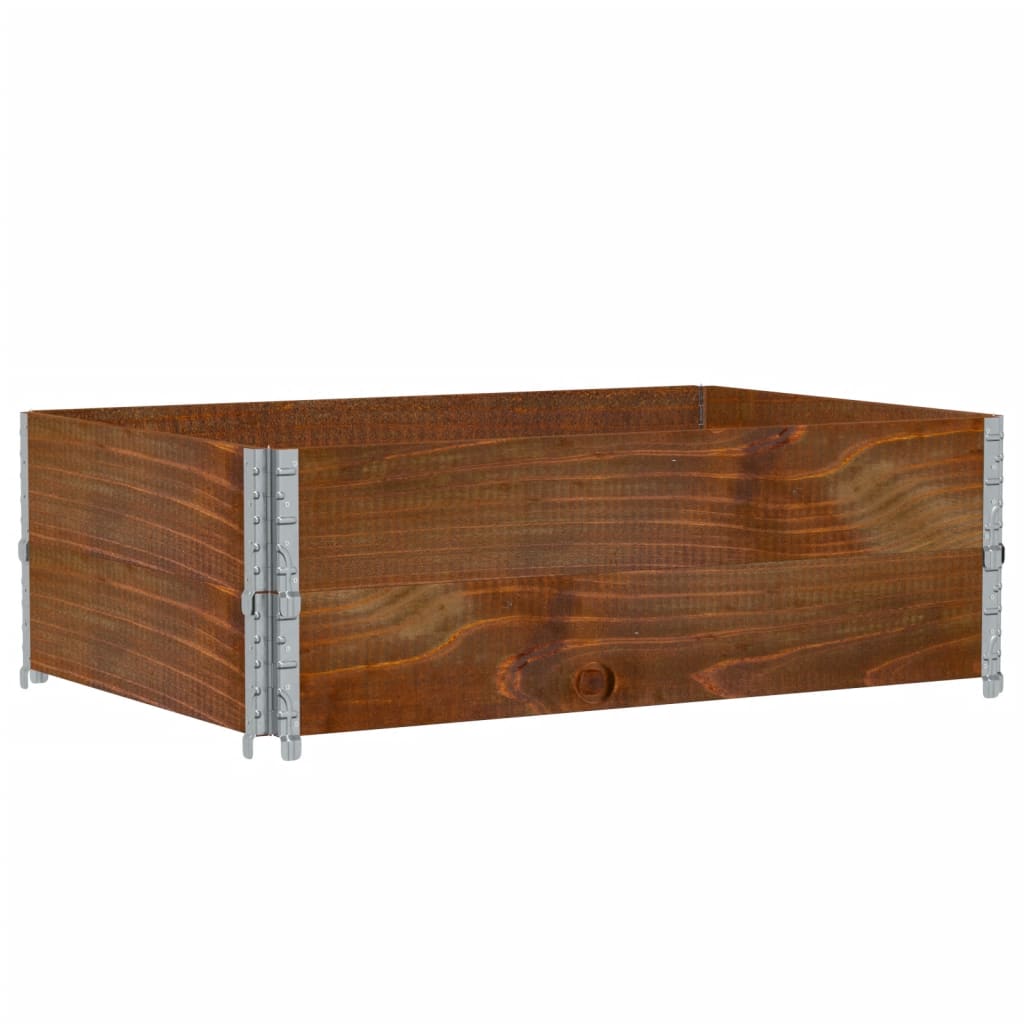Palletopzetranden 2 st 120x80 cm massief grenenhout bruin is nu te koop bij PeponiXL, paradijselijk wonen!