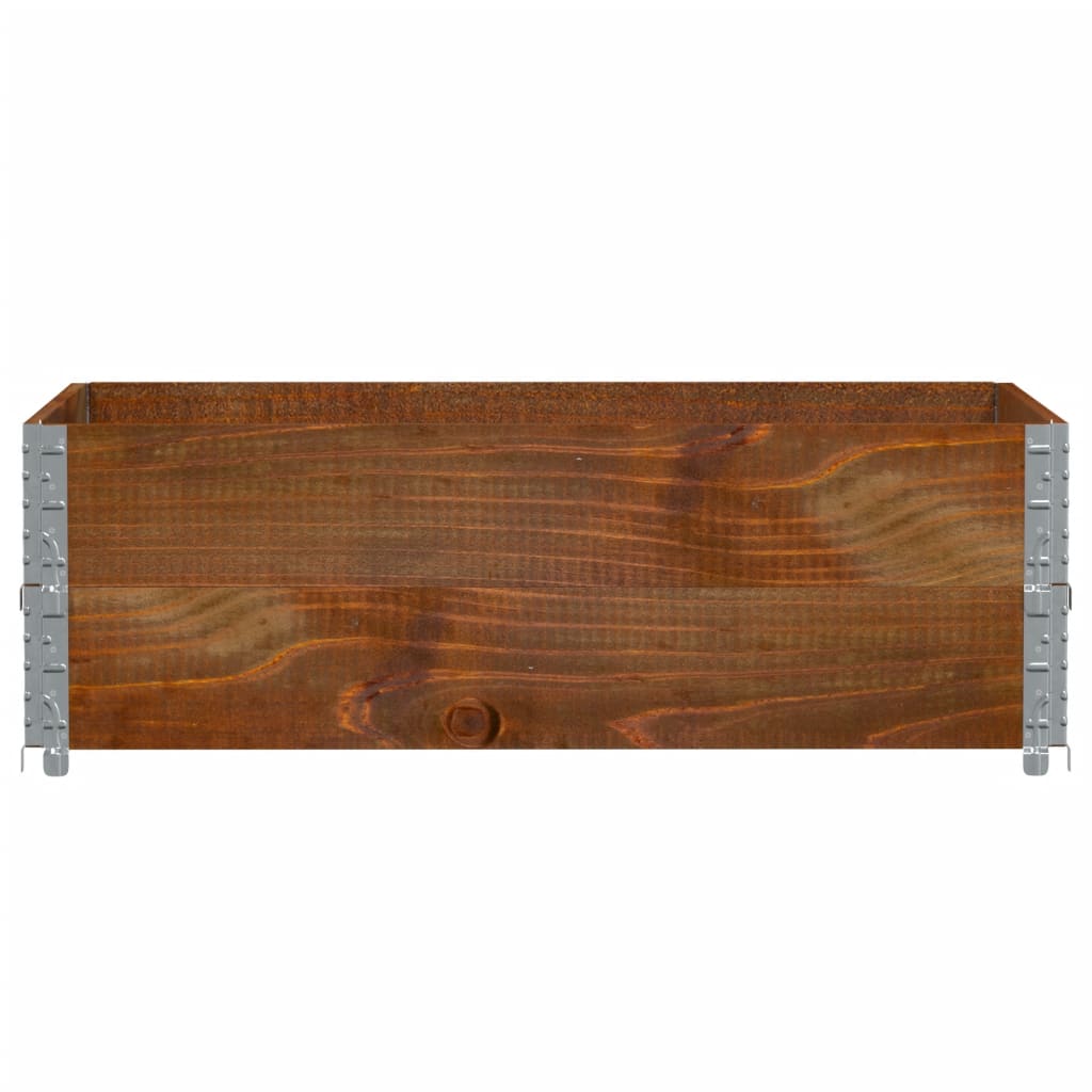Palletopzetranden 2 st 120x80 cm massief grenenhout bruin is nu te koop bij PeponiXL, paradijselijk wonen!