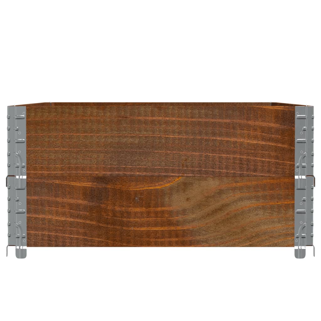 Palletopzetranden 2 st 120x80 cm massief grenenhout bruin is nu te koop bij PeponiXL, paradijselijk wonen!