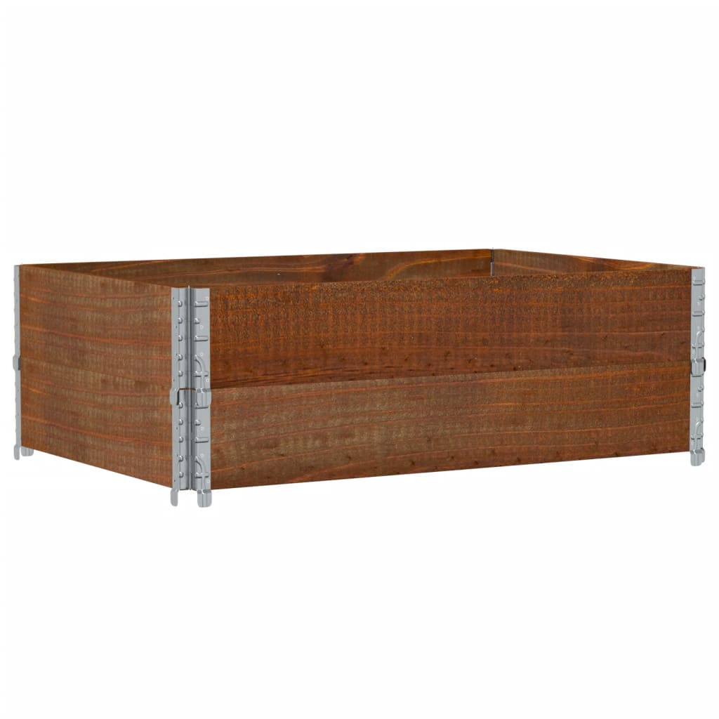 Palletopzetranden 2 st 120x80 cm massief grenenhout bruin is nu te koop bij PeponiXL, paradijselijk wonen!