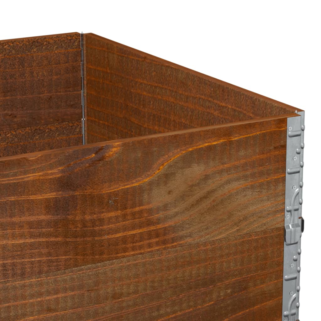 Palletopzetranden 2 st 120x80 cm massief grenenhout bruin is nu te koop bij PeponiXL, paradijselijk wonen!
