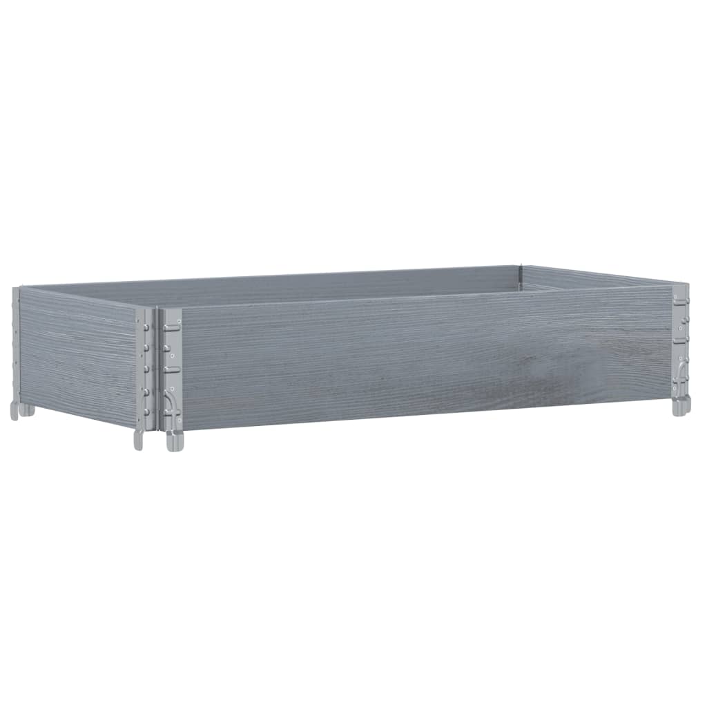 Palletopzetrand 100x50 cm massief grenenhout grijs is nu te koop bij PeponiXL, paradijselijk wonen!