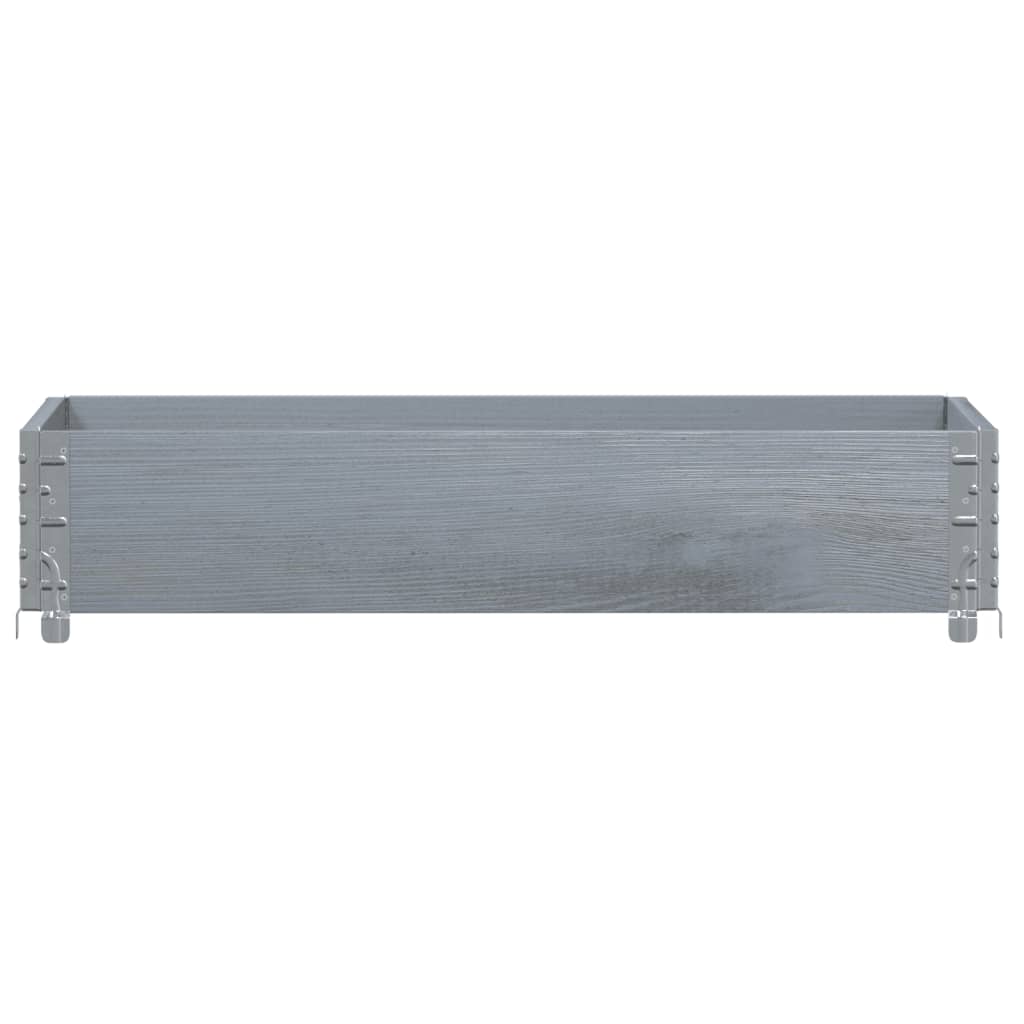 Palletopzetrand 100x50 cm massief grenenhout grijs is nu te koop bij PeponiXL, paradijselijk wonen!