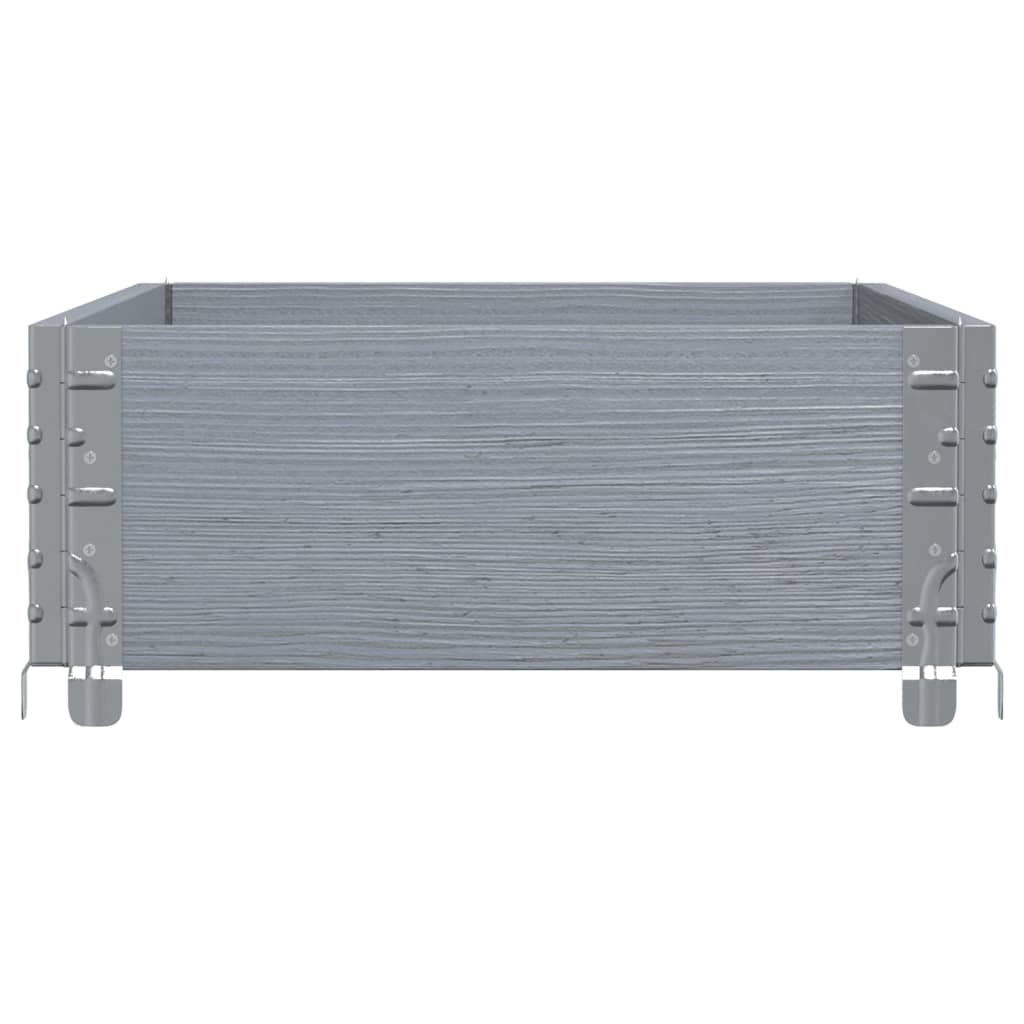 Palletopzetrand 100x50 cm massief grenenhout grijs is nu te koop bij PeponiXL, paradijselijk wonen!