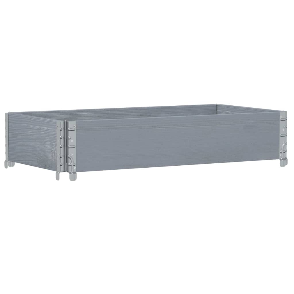 Palletopzetrand 100x50 cm massief grenenhout grijs is nu te koop bij PeponiXL, paradijselijk wonen!