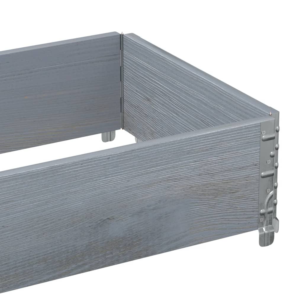 Palletopzetrand 100x50 cm massief grenenhout grijs is nu te koop bij PeponiXL, paradijselijk wonen!