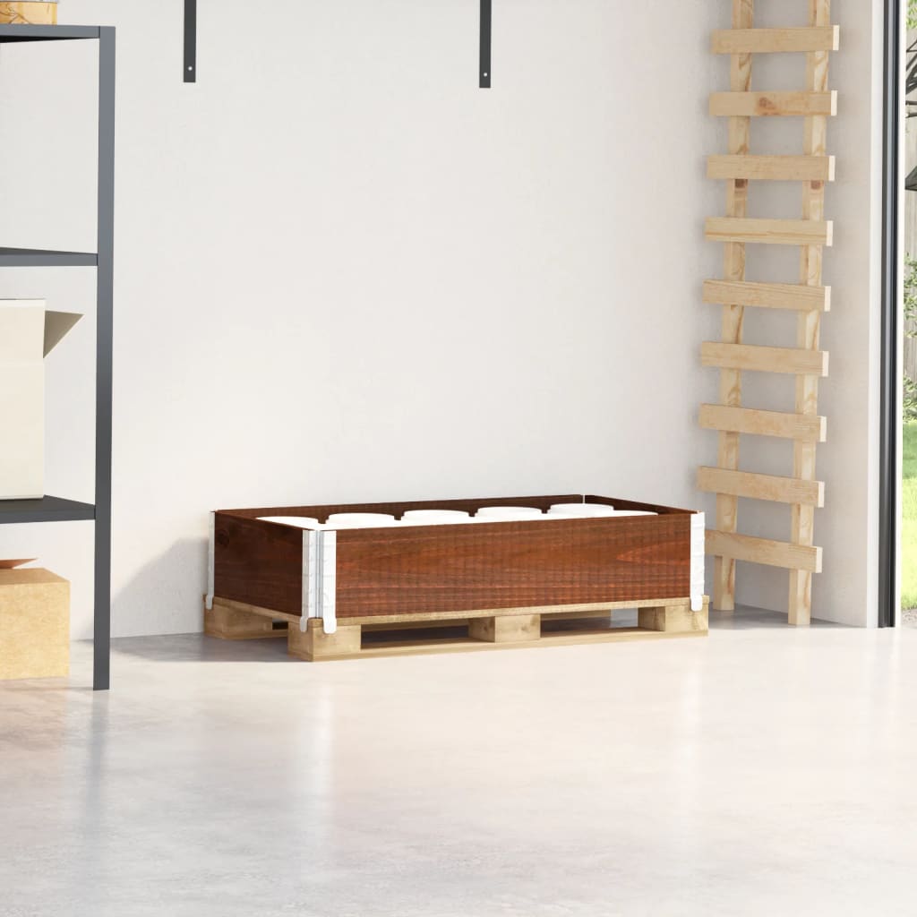 Palletopzetrand 100x50 cm massief grenenhout bruin is nu te koop bij PeponiXL, paradijselijk wonen!