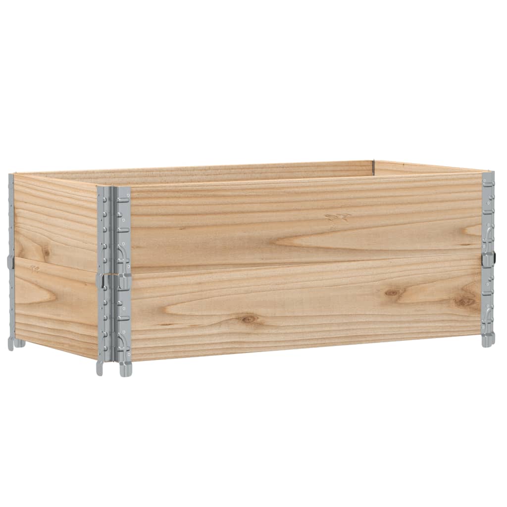 Palletopzetranden 2 st 100x50 cm massief grenenhout is nu te koop bij PeponiXL, paradijselijk wonen!