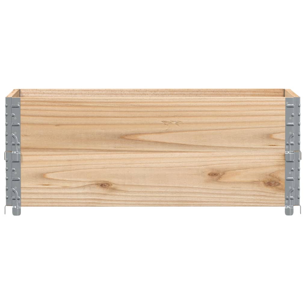 Palletopzetranden 2 st 100x50 cm massief grenenhout is nu te koop bij PeponiXL, paradijselijk wonen!