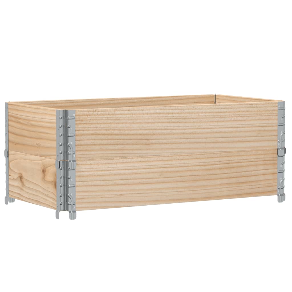 Palletopzetranden 2 st 100x50 cm massief grenenhout is nu te koop bij PeponiXL, paradijselijk wonen!