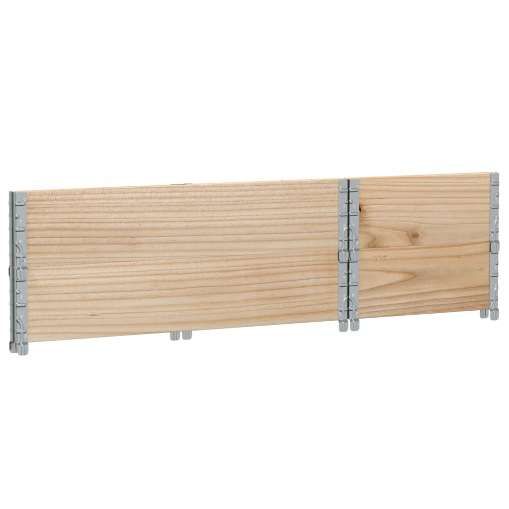Palletopzetranden 2 st 100x50 cm massief grenenhout is nu te koop bij PeponiXL, paradijselijk wonen!