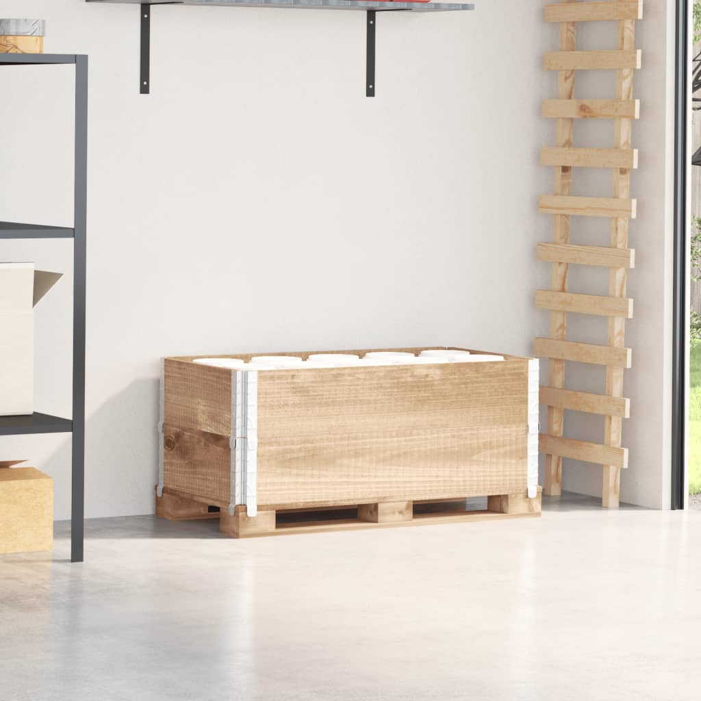 Palletopzetranden 2 st 100x50 cm massief grenenhout is nu te koop bij PeponiXL, paradijselijk wonen!