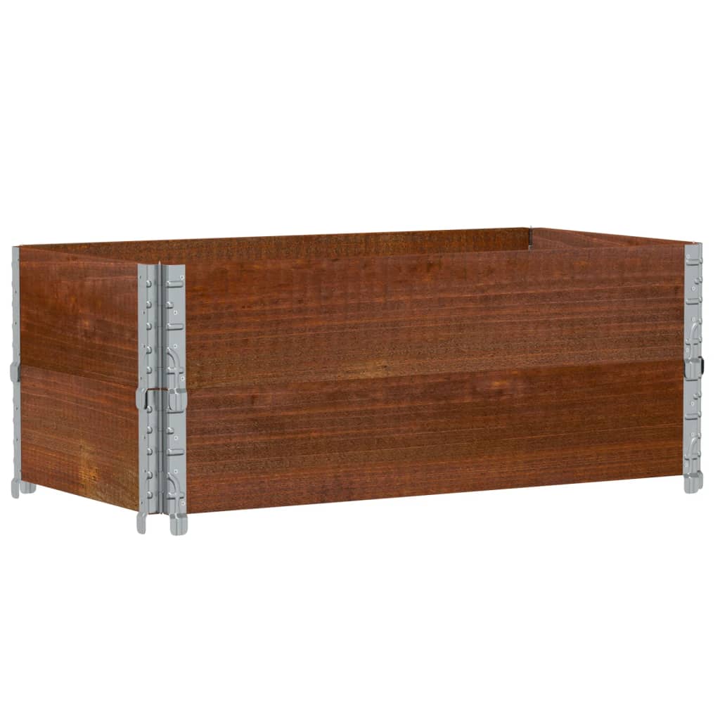 Palletopzetranden 2 st 100x50 cm massief grenenhout bruin is nu te koop bij PeponiXL, paradijselijk wonen!