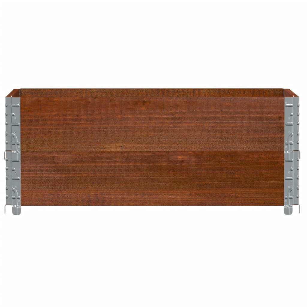 Palletopzetranden 2 st 100x50 cm massief grenenhout bruin is nu te koop bij PeponiXL, paradijselijk wonen!