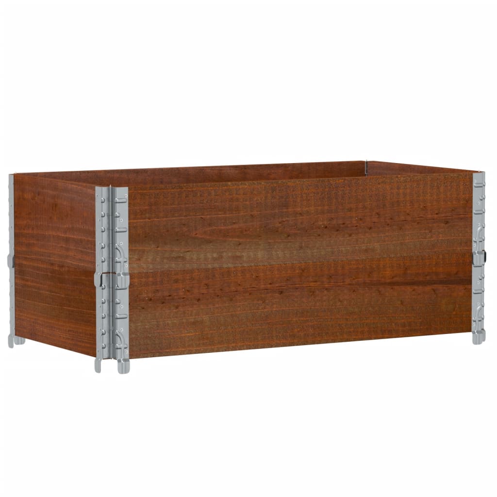 Palletopzetranden 2 st 100x50 cm massief grenenhout bruin is nu te koop bij PeponiXL, paradijselijk wonen!