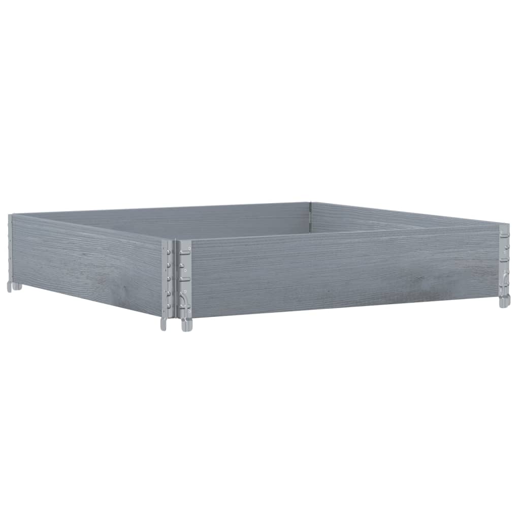 Palletopzetrand 100x100 cm massief grenenhout grijs is nu te koop bij PeponiXL, paradijselijk wonen!