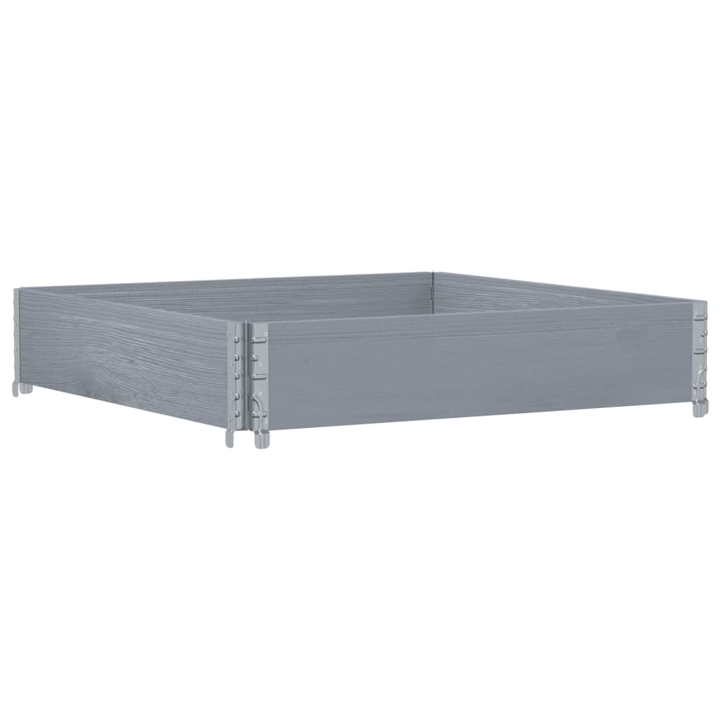 Palletopzetrand 100x100 cm massief grenenhout grijs is nu te koop bij PeponiXL, paradijselijk wonen!