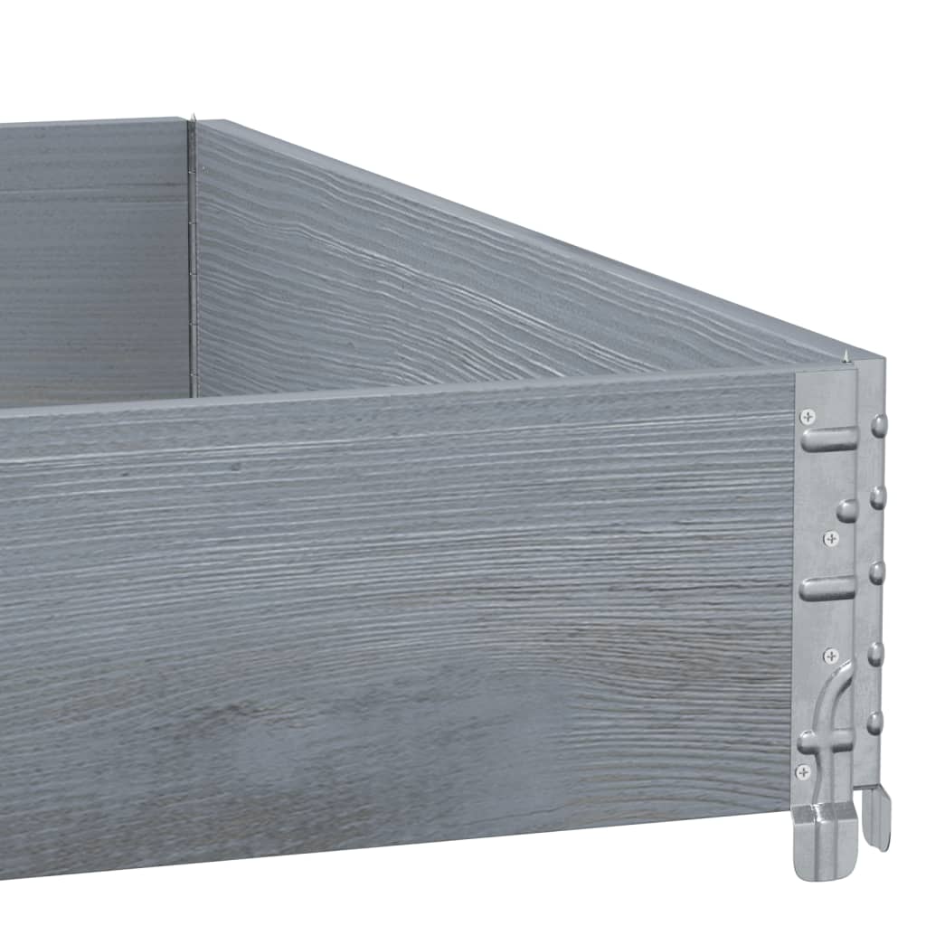 Palletopzetrand 100x100 cm massief grenenhout grijs is nu te koop bij PeponiXL, paradijselijk wonen!