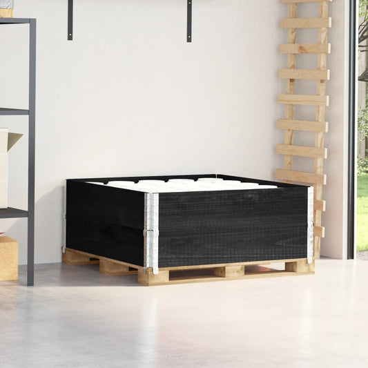 Palletopzetranden 2 st 100x100 cm massief grenenhout zwart is nu te koop bij PeponiXL, paradijselijk wonen!