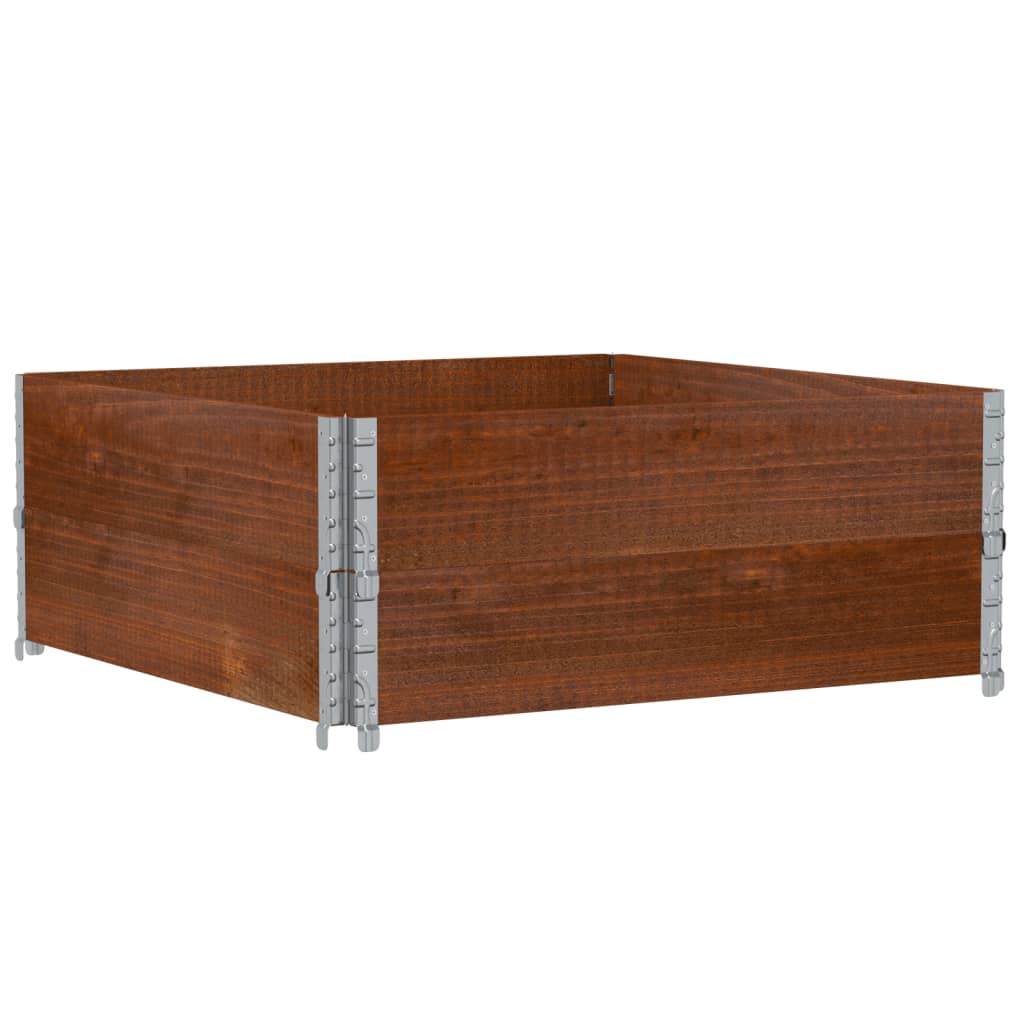 Palletopzetranden 2 st 100x100 cm massief grenenhout bruin is nu te koop bij PeponiXL, paradijselijk wonen!