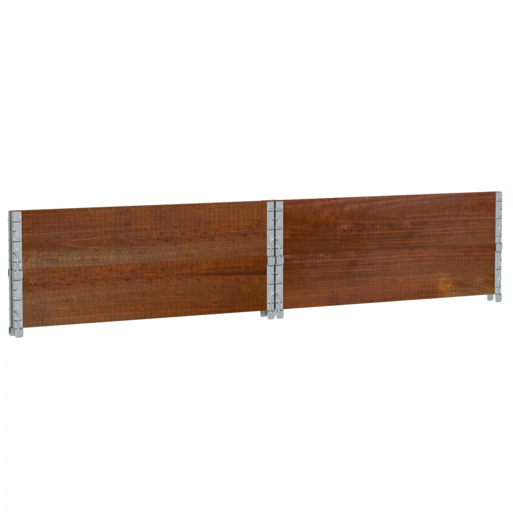 Palletopzetranden 2 st 100x100 cm massief grenenhout bruin is nu te koop bij PeponiXL, paradijselijk wonen!