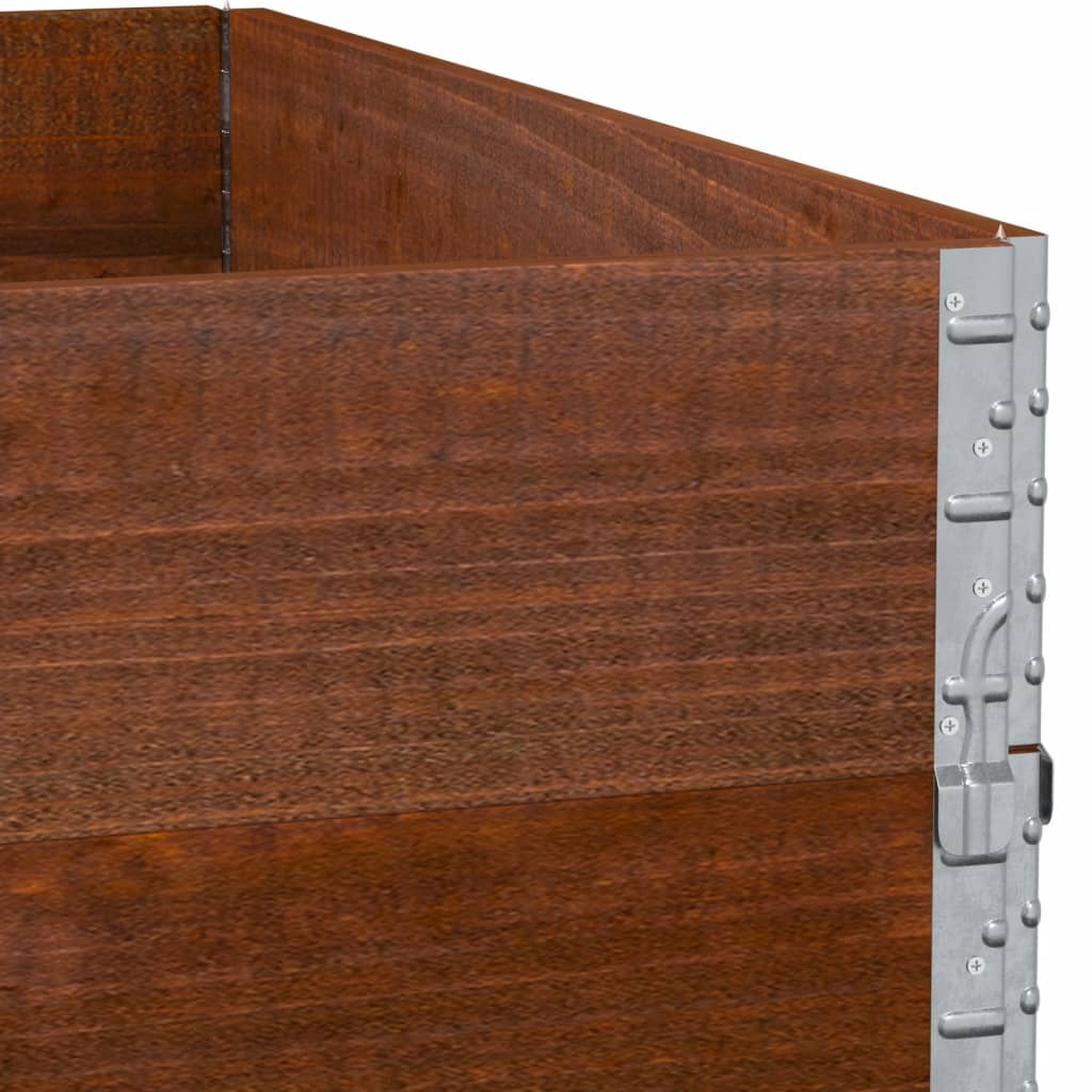 Palletopzetranden 2 st 100x100 cm massief grenenhout bruin is nu te koop bij PeponiXL, paradijselijk wonen!