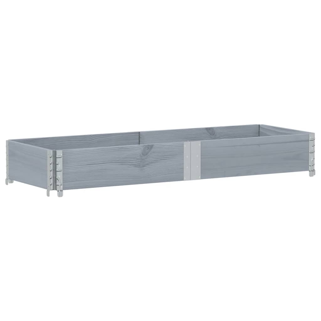 Palletopzetrand 150x50 cm massief grenenhout grijs is nu te koop bij PeponiXL, paradijselijk wonen!