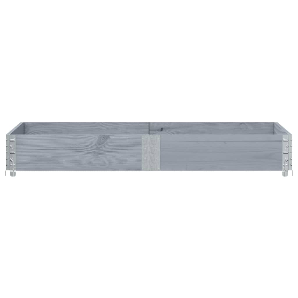 Palletopzetrand 150x50 cm massief grenenhout grijs is nu te koop bij PeponiXL, paradijselijk wonen!