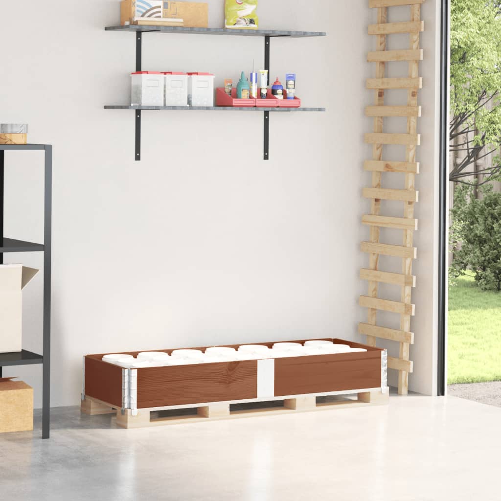 Palletopzetrand 150x50 cm massief grenenhout bruin is nu te koop bij PeponiXL, paradijselijk wonen!