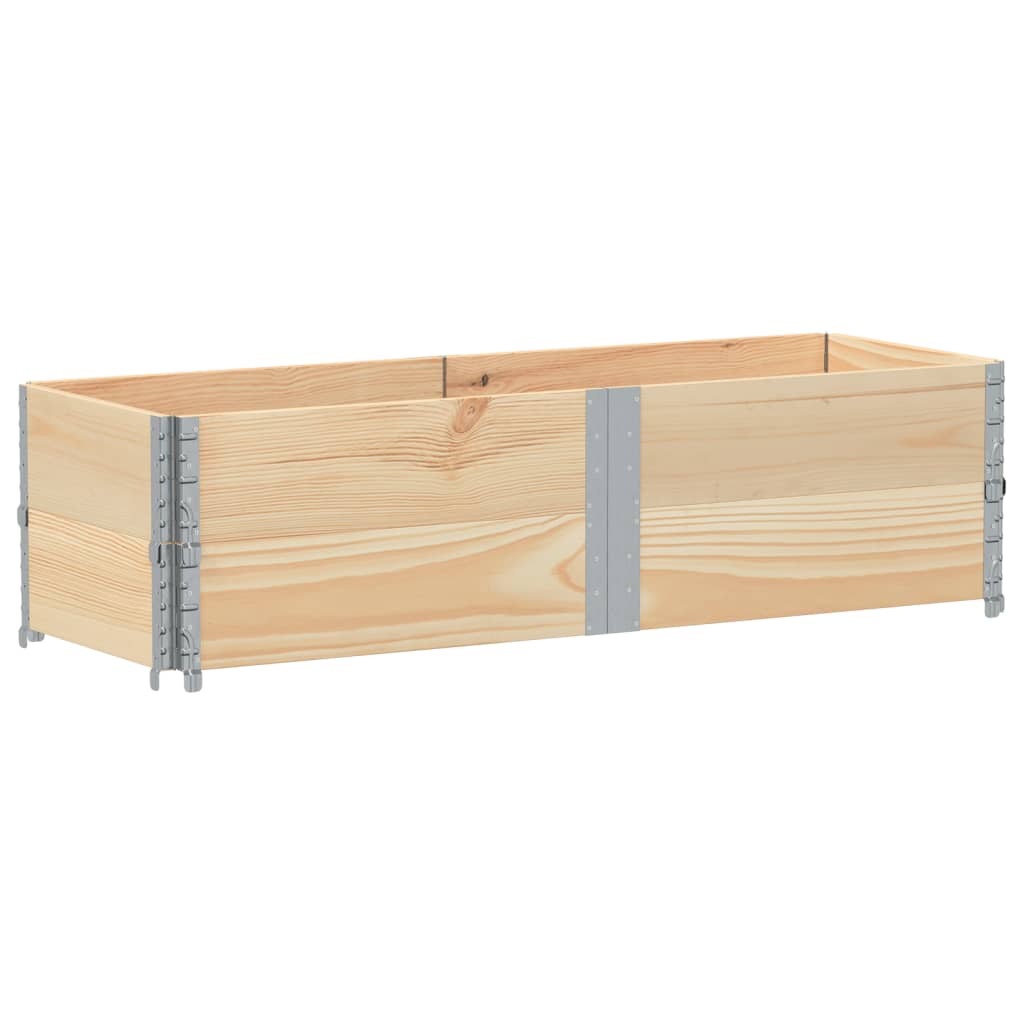 Palletopzetranden 2 st 150x50 cm massief grenenhout is nu te koop bij PeponiXL, paradijselijk wonen!