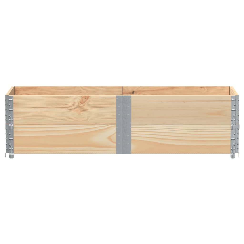 Palletopzetranden 2 st 150x50 cm massief grenenhout is nu te koop bij PeponiXL, paradijselijk wonen!