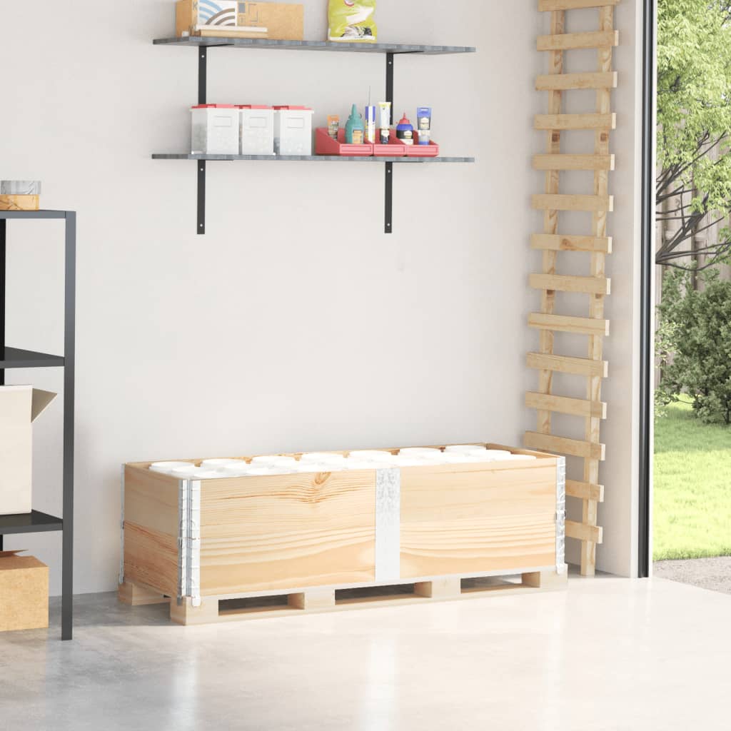Palletopzetranden 2 st 150x50 cm massief grenenhout is nu te koop bij PeponiXL, paradijselijk wonen!