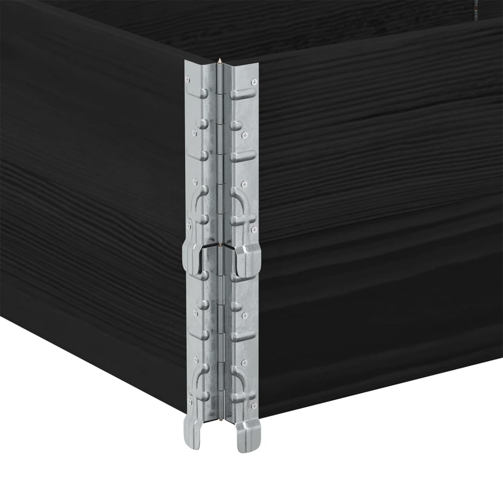 Palletopzetranden 2 st 150x50 cm massief grenenhout zwart is nu te koop bij PeponiXL, paradijselijk wonen!