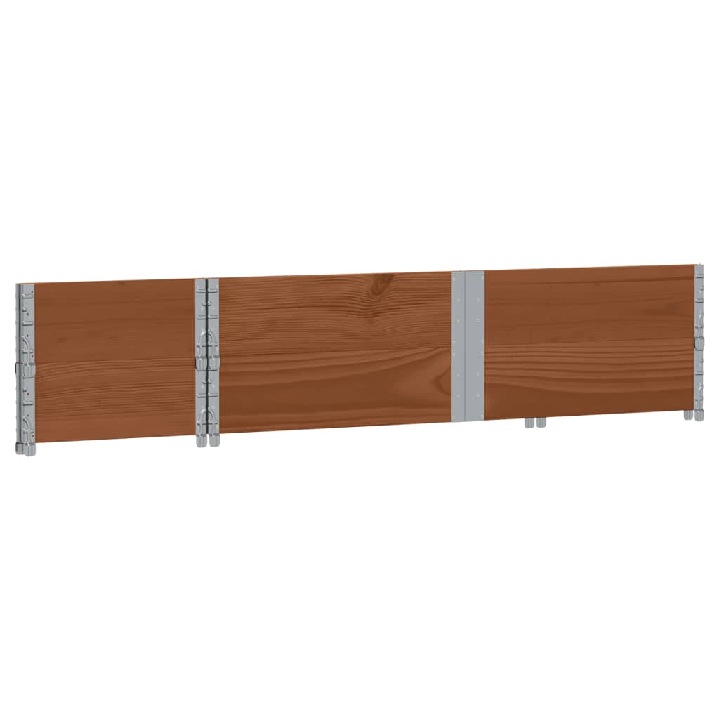 Palletopzetranden 2 st 150x50 cm massief grenenhout bruin is nu te koop bij PeponiXL, paradijselijk wonen!