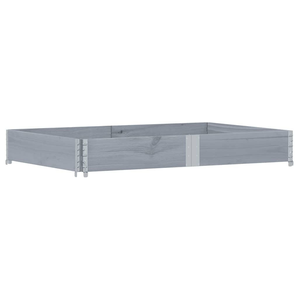 Palletopzetrand 150x100 cm massief grenenhout grijs is nu te koop bij PeponiXL, paradijselijk wonen!