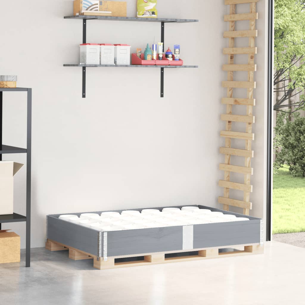 Palletopzetrand 150x100 cm massief grenenhout grijs is nu te koop bij PeponiXL, paradijselijk wonen!
