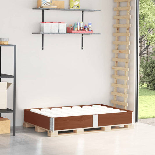 Palletopzetrand 150x100 cm massief grenenhout bruin is nu te koop bij PeponiXL, paradijselijk wonen!